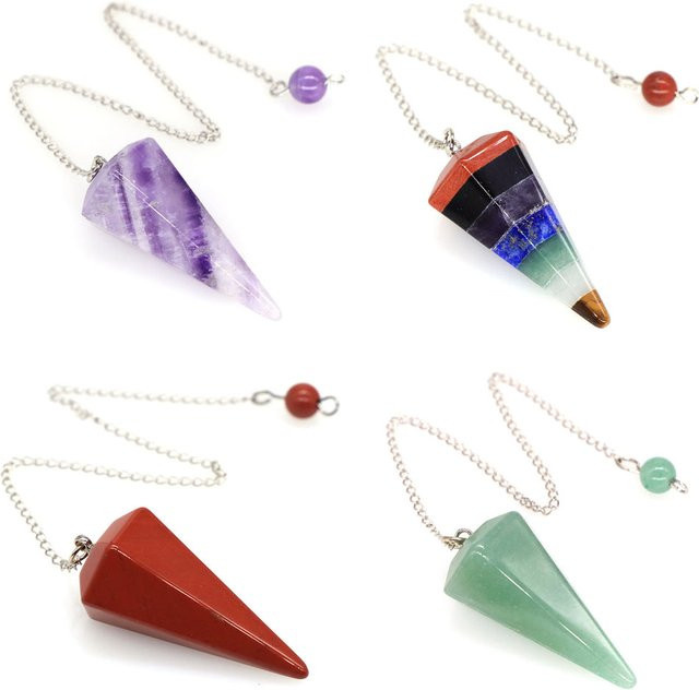 Anhänger Amethyst, Quarz Achate, Kristall, Silber, Unisex - Bild 1
