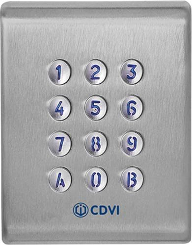 CDVI Security F0201000053-G Codeschloss in Silber aus Edelstahl mit beleuchteter Tastatur und Bluetooth-Funktion - Bild 1