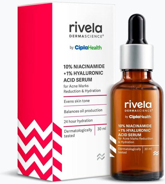 Cipla Rivela Dermascience Niacinamid Gesichtsserum, 30 ml, Unisex - Bild 1