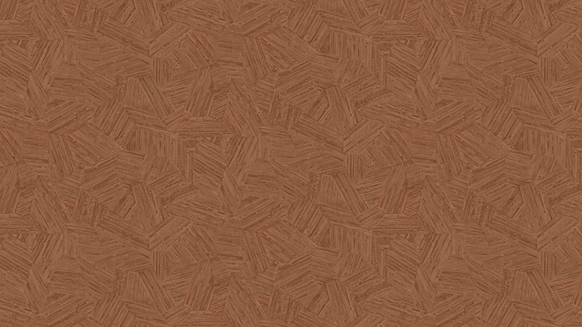 Arte International Tapete Mauna in Mahogany Red mit abstraktem und geometrischem Design aus Vlies und Vinyl - Bild 1