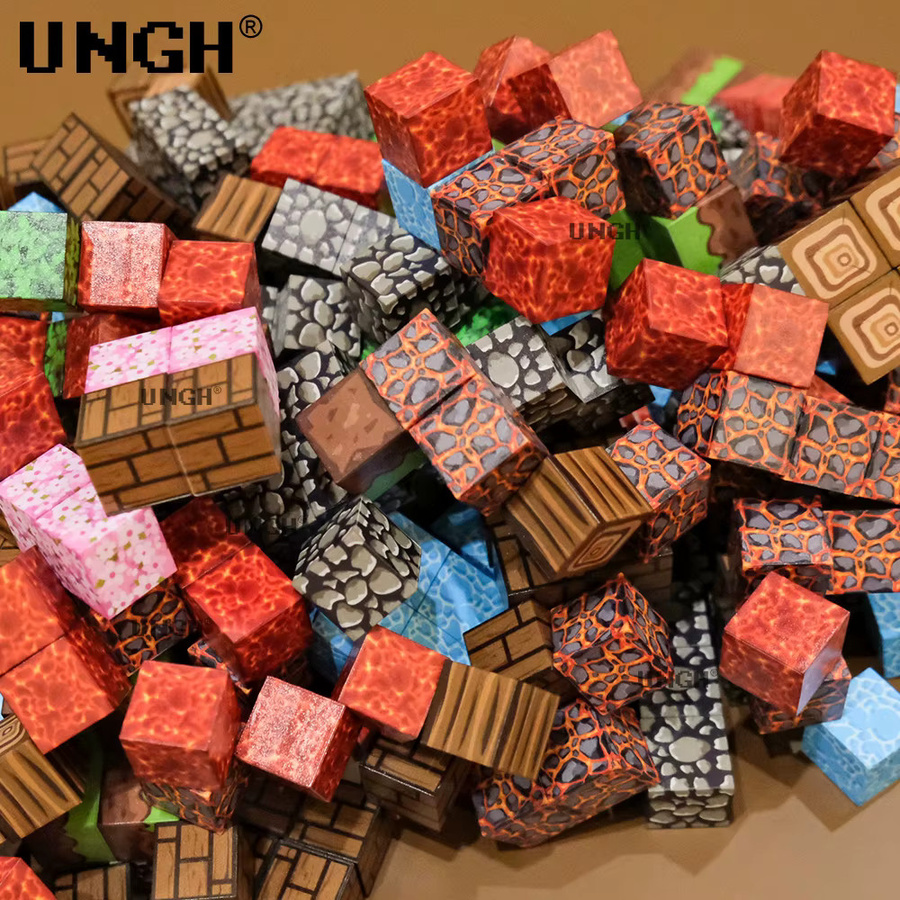 UNGH Magnetblock-Figuren Puppe Mann, Baustein Magnet Puzzle, Bauset, Bunt / Mehrfarbig - Bild 3