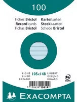 Exacompta Karteikarten DIN A6 liniert in Blau aus PEFC-zertifiziertem Papier - Bild 1
