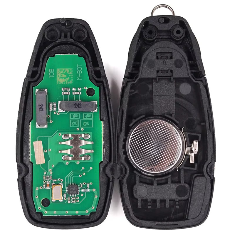 Smart Card Schlüssel für Ford Mondeo Kuga Fiesta Focus C-Max mit Keyless Go, 433 MHz, Schwarz - Bild 3