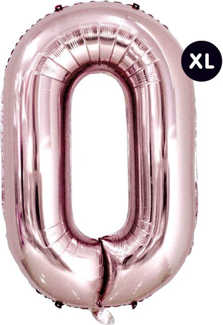Rico Design Folienballon Zahl 8 in Rosa, Höhe: 86 cm - Bild 1