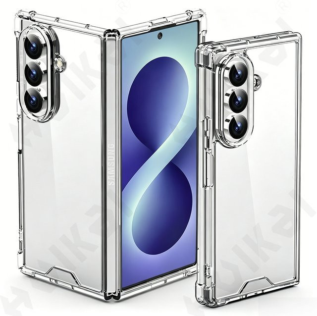Stoßfeste MagSafe Schutzhülle für Samsung Galaxy Z Fold (kompatibel mit Fold 8, 7, 6, 5, 4, 3) aus transparentem TPU Silikon - Bild 1