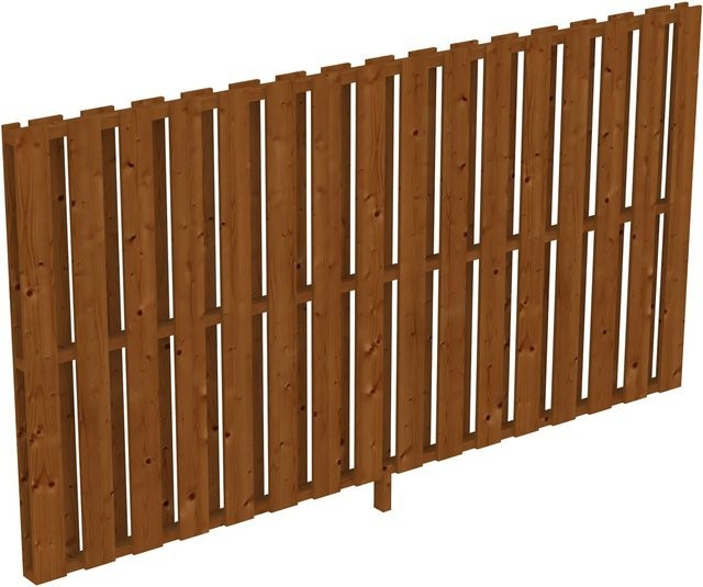 Skan Holz Seitenwand Deckelschalung aus Douglasie in Nussbaum, B/H: 305 x 160 cm - Bild 1