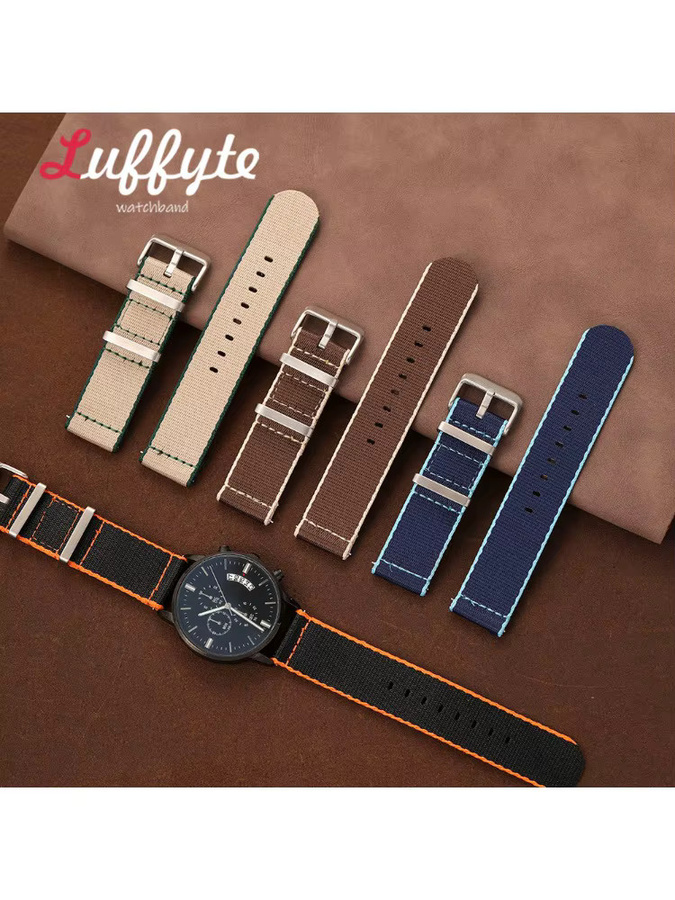 luffyte Uhrenarmband Nylon, Schnellverschluss, Herren und Damen - Bild 2