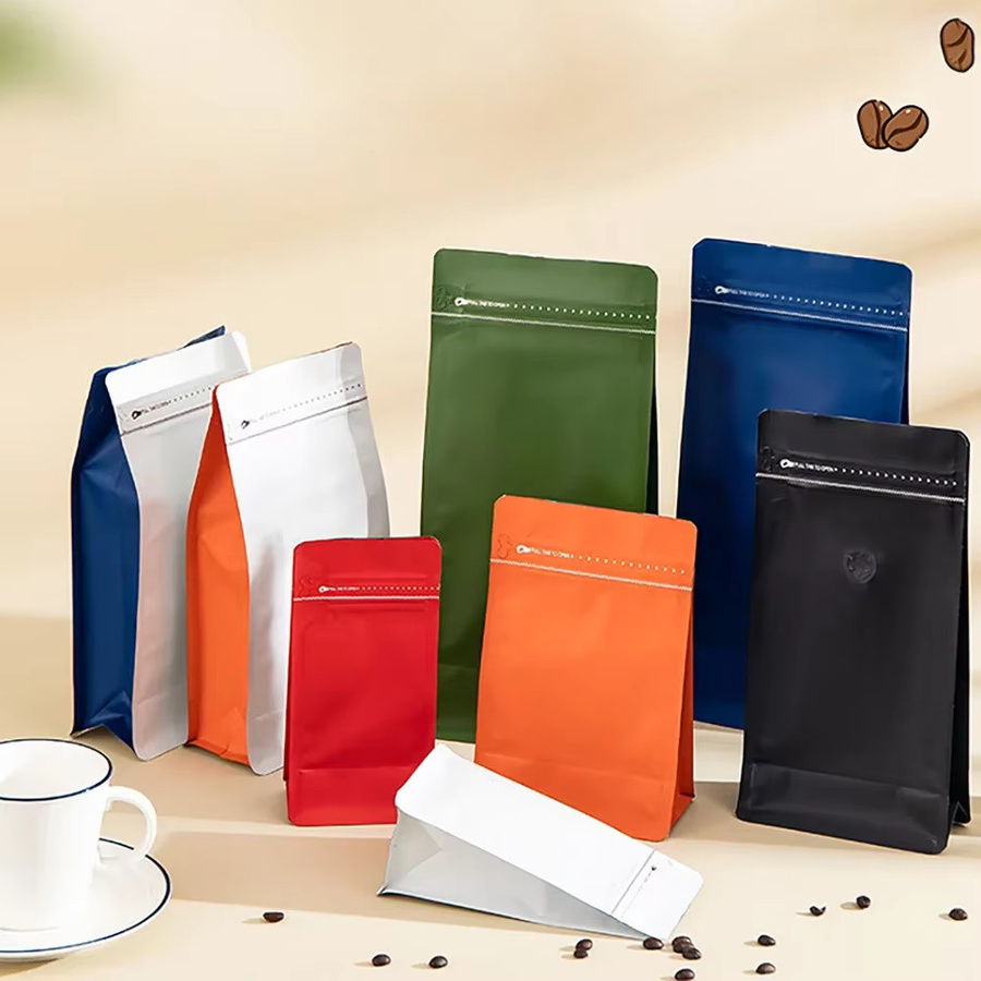 50 Stück Aspeed pack Kaffeeverpackungsbeutel mit Ventil aus Aluminiumfolie in Orange für Lebensmittel und Kaffeebohnen - Bild 2