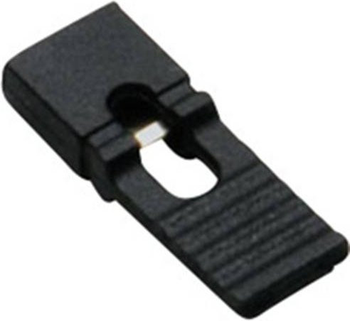TRU COMPONENTS Kurzschlussbrücke TC-2521030 Schwarz, Rastermaß: 2.54mm, 2 Polzahl je Reihe, 100 Stück - Bild 1