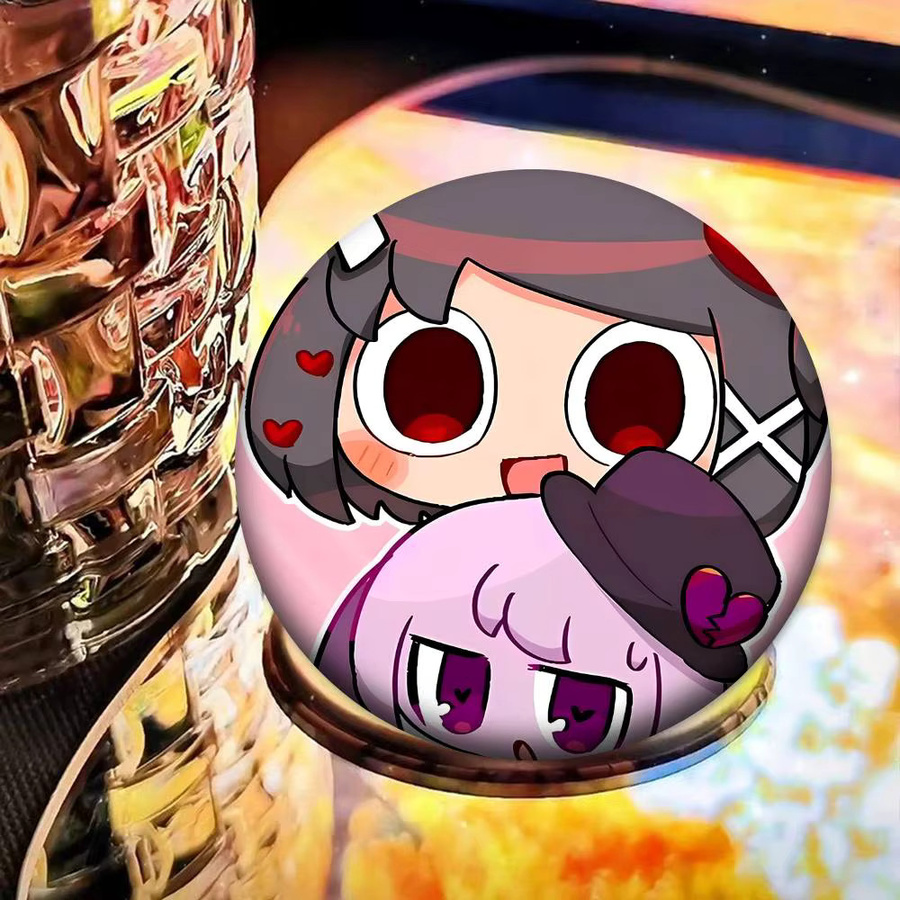 Kayou Kunstbrosche, Runde Reversnadel, Anime - Bild 3