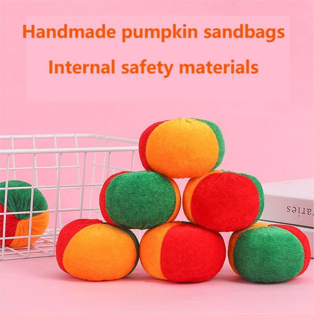 soulbao Kürbis Sandsack Werfen, 5-teiliges Set, Plüsch / Textil, Bunt / Mehrfarbig - Bild 1