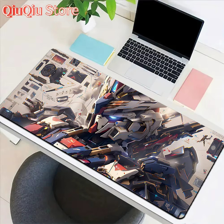 Bandai Gundam Blueprint Style Gaming-Mauspad, wasserdichte und rutschfeste Schreibtischunterlage, Multicolour - Bild 4