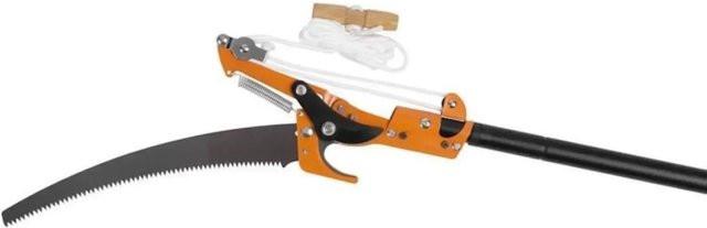 PROREGAL Baumschere WOOD mit Teleskopstange 240 cm in Schwarz-Orange - Bild 1