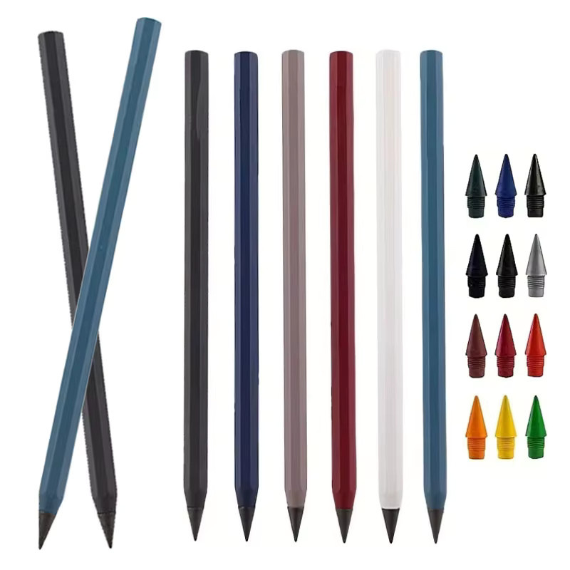 MROOFUL Ewigkeitsstift aus Metall mit HB-Graphitkern in Blau - Bild 5