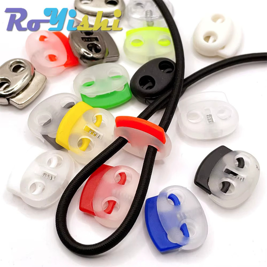 RoYishi 10er Paket Transparente Kunststoff Schnurstopper als Bead Stopper und Toggle Clip für Schnürsenkel, Sportbekleidung und DIY-Handwerk - Bild 4