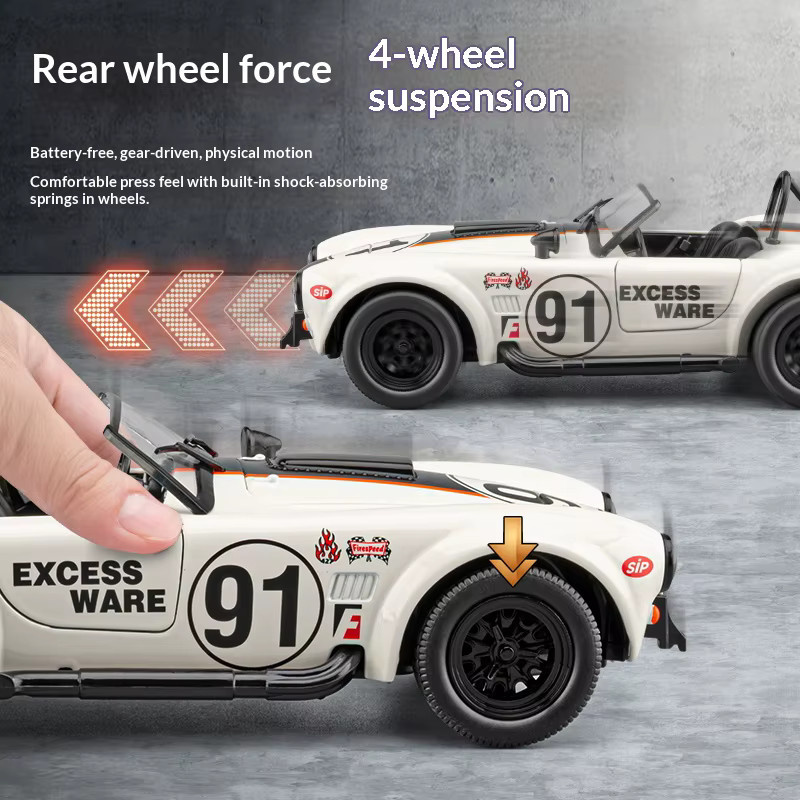 Maisto Shelby Cobra Replikat, Automodell, 1:24, Metall, Orange - Bild 3