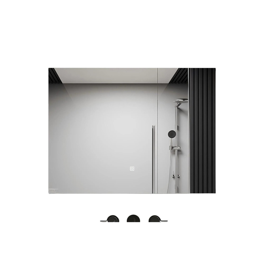Duschparadies LED Badspiegel mit Beleuchtung, dimmbar, Kaltweiß 6000K, IP44, Breite: 70 cm, Höhe: 50 cm - Bild 2