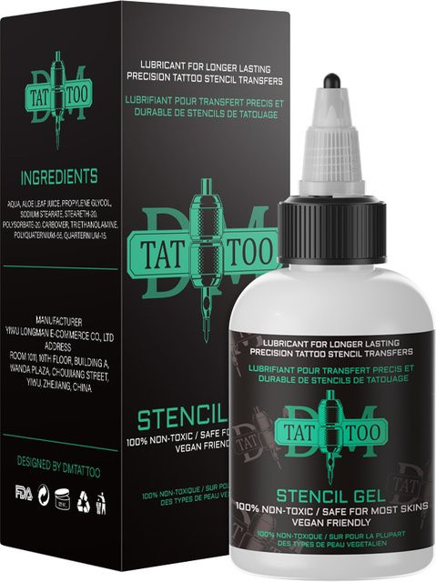 JOANSPRING Tattoo Transfer Schablone Gel und Lösung Set, 30/120ml - Bild 1