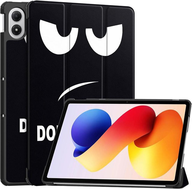 Intelligente Schutzhülle für Xiaomi Redmi Pad 2 Pro 12,1 Zoll in Schwarz mit faltbarem Flip-Ständer und Auto-Sleep Funktion - Bild 1