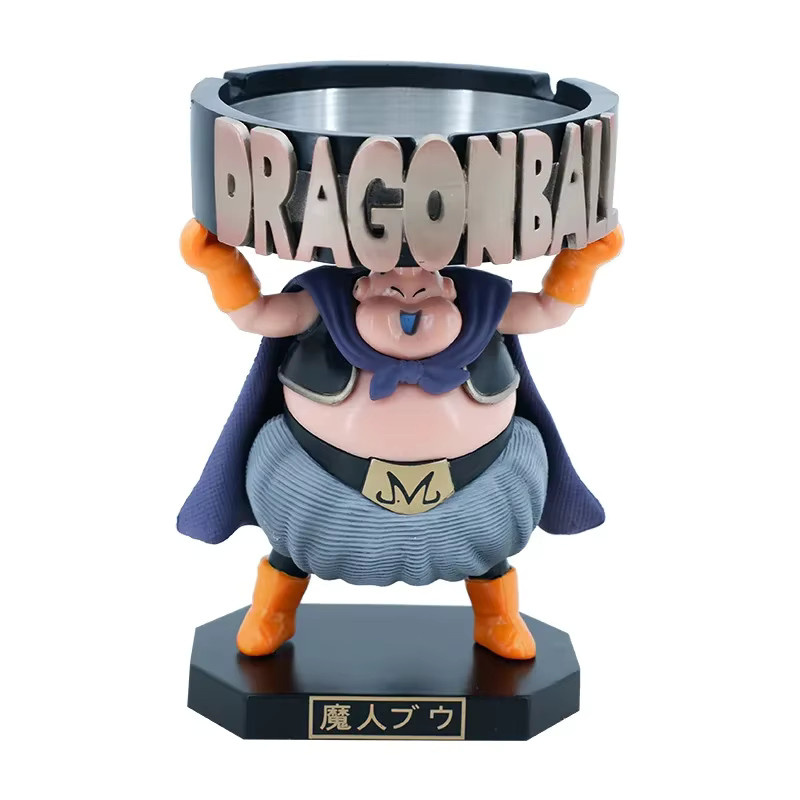 Bandai Dragon Ball Z Majin Buu Broly Schild Aschenbecher Figur, Kunststoff, Bunt / Mehrfarbig - Bild 2