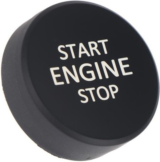 HKyo Kratzfeste Dekorative Motor Start Stop Knopf Abdeckung in Schwarz für Octavia 3 und Superb 3V - Bild 1