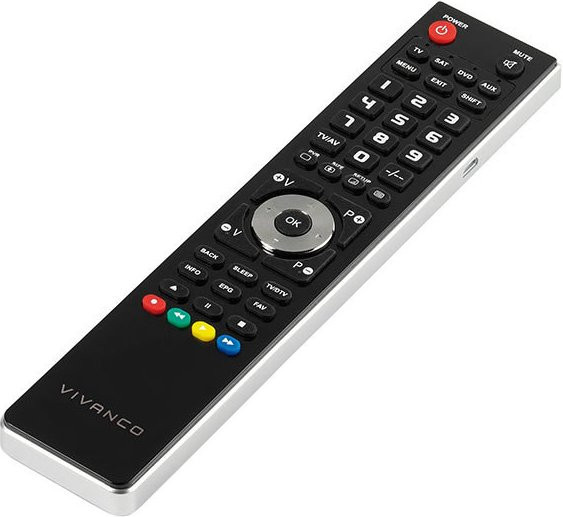 Vivanco 4in1 Universalfernbedienung in Schwarz, PC programmierbar via USB-C - Bild 1