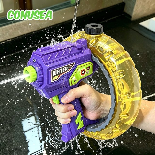 CONUSEA Elektrische Wasserpistole, Automatisch, 500ml, Blau, Bunt / Mehrfarbig - Bild 1