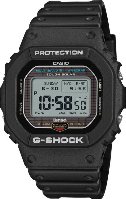 Casio Digitaluhr, Solar, Bluetooth, Schwarz, Kunststoff, Unisex - Bild 1