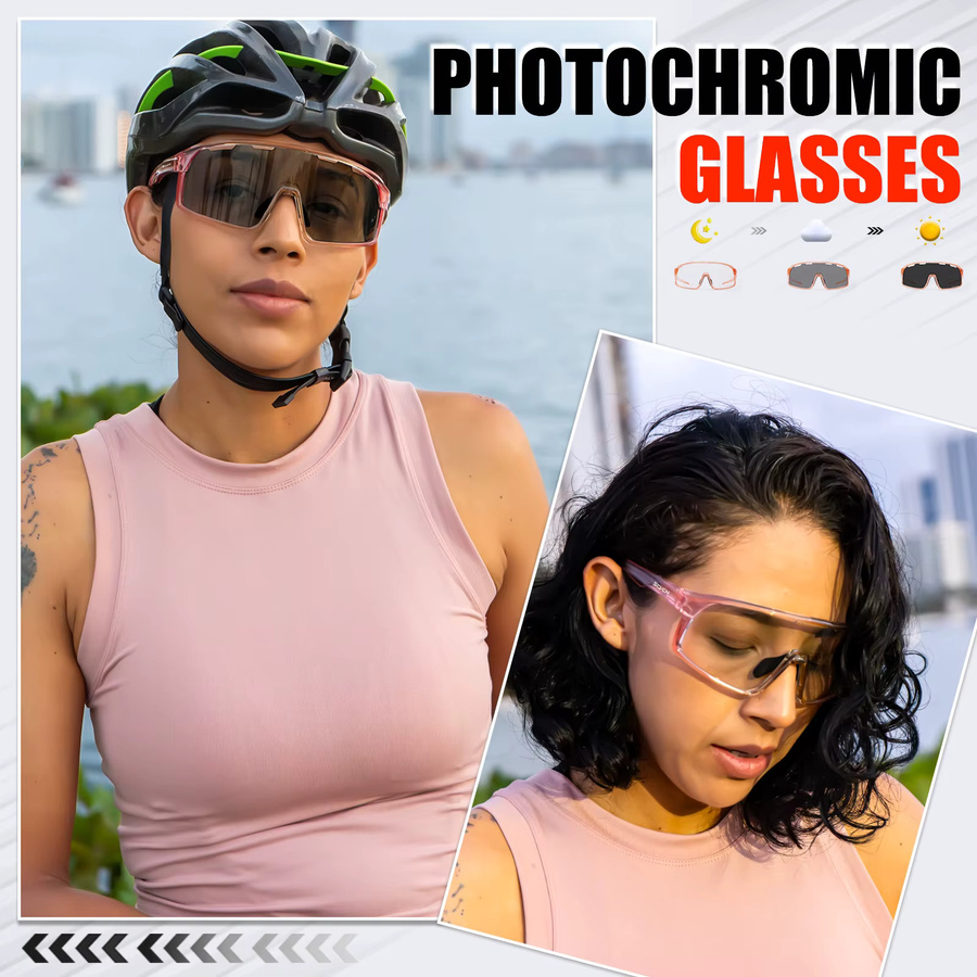 Scvcn Sportsonnenbrille, Unisex, Vollrand, Kunststoff, Photo Chrome - Bild 4