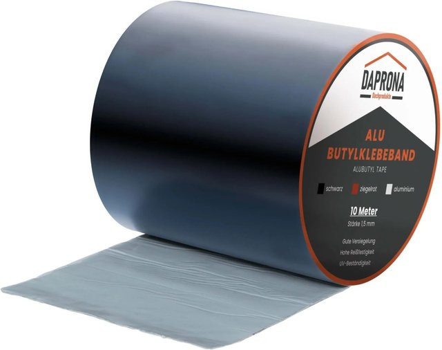 Daprona Butylband Schwarz als wasserdichtes Dichtband und Reparaturband, Breite: 150 mm, Länge: 10 m - Bild 1
