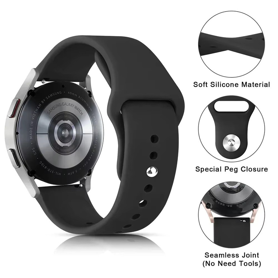 NEY Uhrenarmband Silikon, Schwarz, Unisex - Bild 1