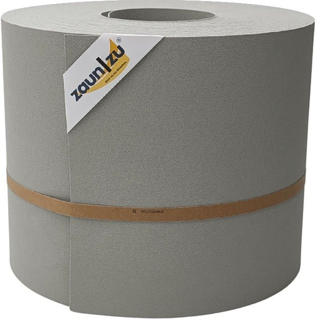 zaun zu Sichtschutzstreifen Premium Maxi für Doppelstabmatten, Höhe: 24 cm, Farbe: Steingrau, 50 m - Bild 1