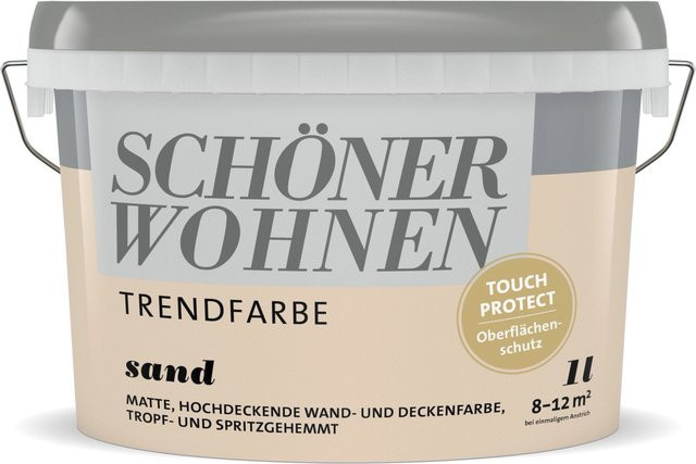 Schöner Wohnen Dispersionsfarbe Sand Matt Wasserbasiert Tropffrei - Bild 1
