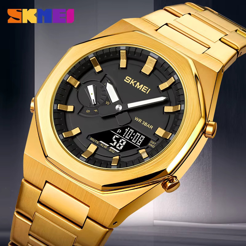 SKMEI Armbanduhr, Digitaluhr, Quarz, Edelstahl, Herren - Bild 2