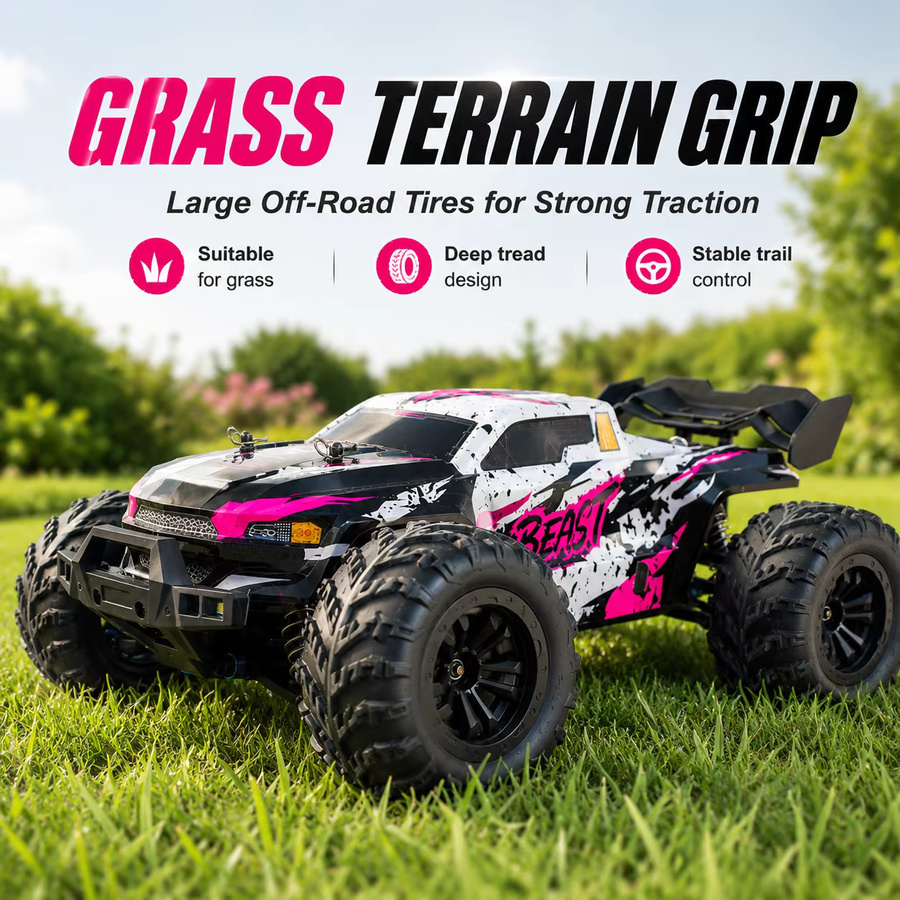 ZNLYRION RC Offroad-Monstertruck, ferngesteuert, mit LED-Scheinwerfern, 2 Wiederaufladbare Batterien - Bild 1
