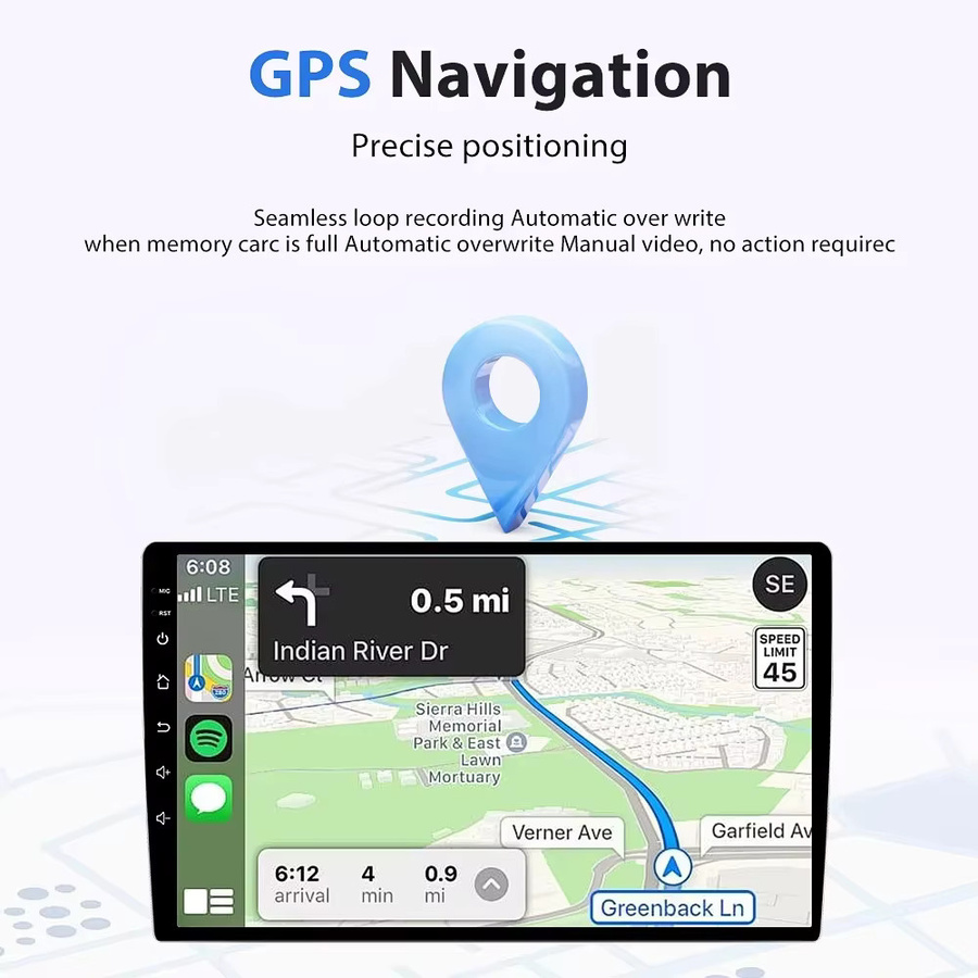 FengShiDa Android Autoradio mit Carplay und Android Auto für Lancia Delta 2009-2019, Navigation mit GPS und 5G Wifi, Schwarz - Bild 4