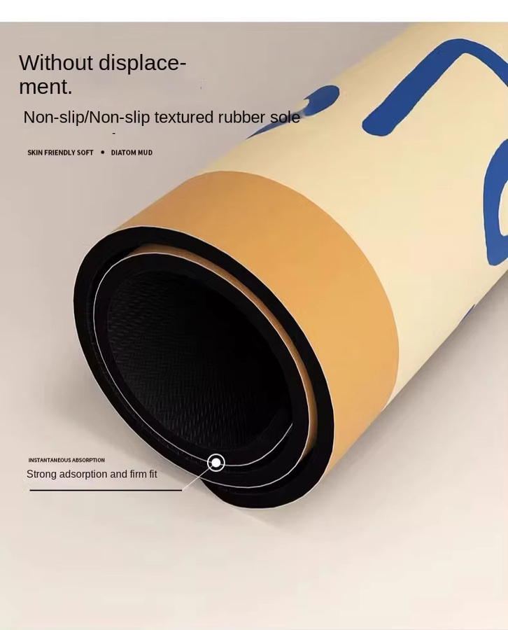 VIKAMA Kieselgurteppich für Küche und Badezimmer, saugfähig, schnell trocknend und rutschfest - Bild 1