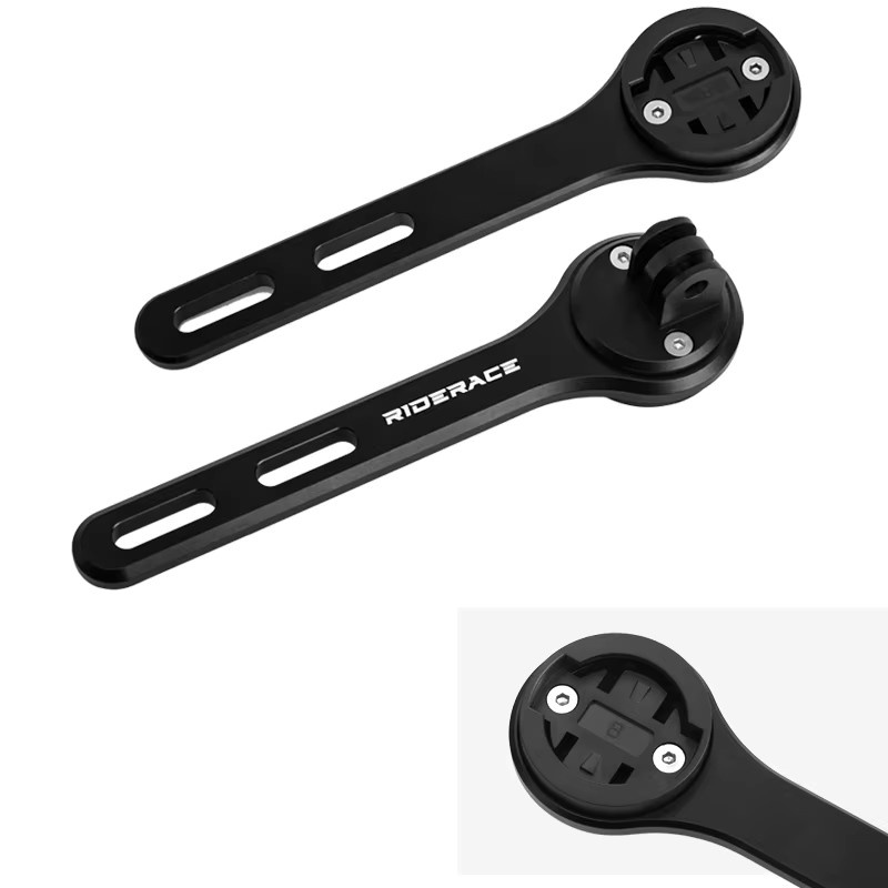 Fahrrad Computer Halterung Basis von riderace in Schwarz, Adapter aus Kunststoff für Garmin, Bryton, Wahoo und Magene - Bild 4