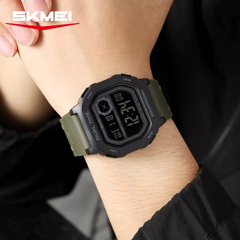 SKMEI Digitaluhr, Chronograph, Kunststoff, Schwarz, Herren - Bild 1