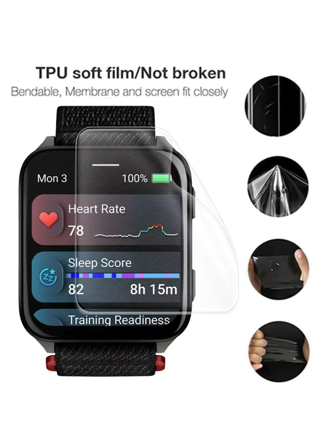 CHIICSMART Hydrogel-Displayschutzfolie für Garmin Venu X1, transparent - Bild 7