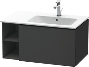 Duravit L-Cube Waschtischunterschrank in Graphit Anthrazit Matt, B/H/T: 82 x 48,1 x 40 cm - Bild 1