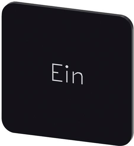 Siemens Bezeichnungsschild quadratisch 3SU1900-0AF16-0AB0 Schwarz Weiß B x H: 22 x 22 mm 10 Stück - Bild 1