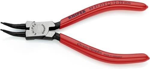 Knipex Seegeringzange für Innenringe in Bohrungen 12-25 mm, 45 Grad abgewinkelt, Spitzenform, Schwarz/Rot - Bild 1