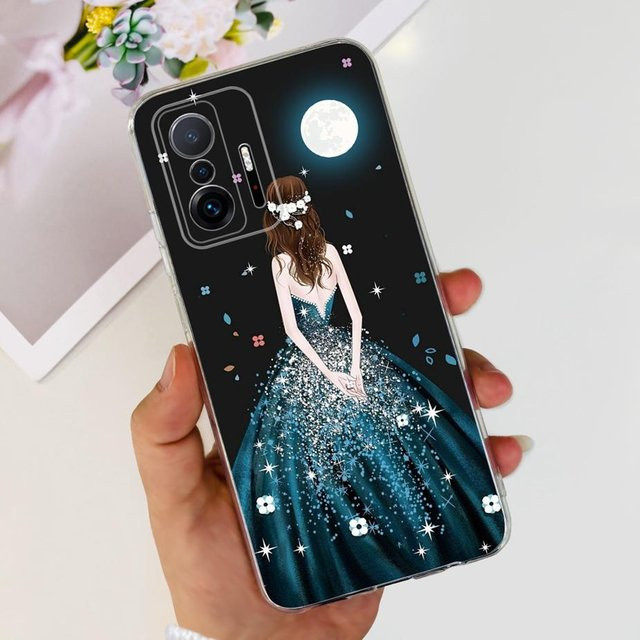 Bunte Silikon-Handyhülle für Xiaomi 11T Pro in Transparent und Multicolour - Bild 1
