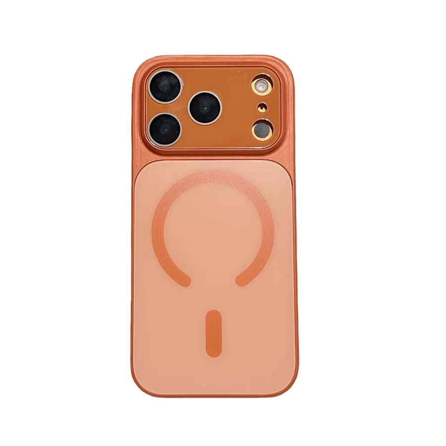 Xeber MagSafe Handyhülle mit Kameraobjektivschutz für iPhone 17 Pro Max 16 15 14 13 Pro, kabelloses Laden, Farben: Silber und Pink - Bild 2