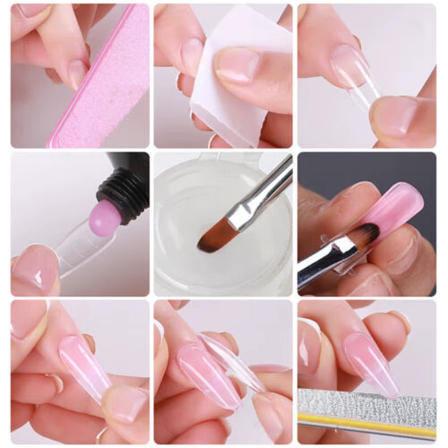 Limegirl Poly Nail UV Gel Set, Soft Pink, Unisex - Bild 3