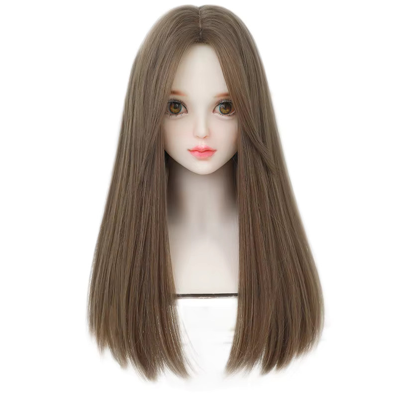 7JHH WIGS Perücke für Damen, honigbraun, schulterlang, synthetisch - Bild 4
