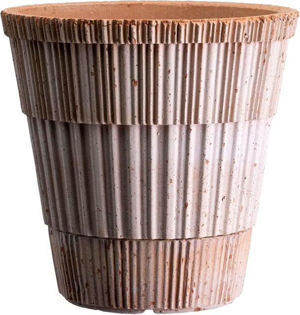 Bergs Potter Blumentopf Atlas Raw Pot mit Untersetzer in Rosa aus Steingut Durchmesser: 18 cm - Bild 1