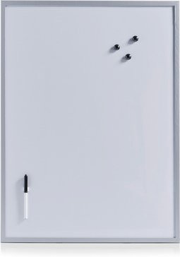 ZELLER Magnet- und Schreibtafel in Grau aus MDF und Metall, B/H: 79 x 59 cm - Bild 1