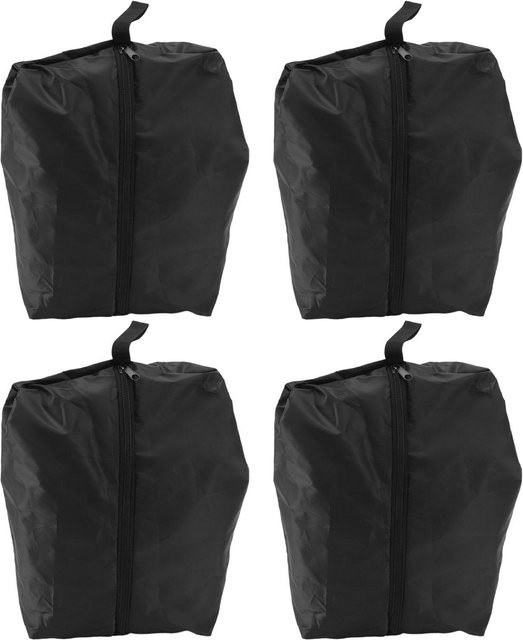 4er-Set OutsideWorld Reise-Schuhtaschen aus Stoff, wasserdicht mit Reißverschluss, Schwarz, B: 43 cm, H: 23 cm - Bild 1
